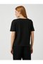 Bright Text Printed T-Shirt Short Sleeve Cotton - 4