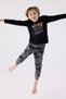 3426-2 Little Builder Dozer Printed Combed Cotton Pajama Suit - 2
