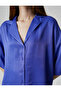 Satin Shirt Viscose Short Sleeve Buttoned - 5
