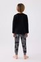 3426-2 Little Builder Dozer Printed Combed Cotton Pajama Suit - 5