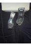 Katerin Gray Patent Leather Stylish Slippers with Stone Buckle - 3