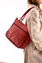 Genuine Leather Luxury Large Size Women's Hand and Shoulder Bag |   A Quality Genuine Leather Red Bag