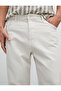 Basic Gabardine Trousers with Button Detail and Pockets - 5