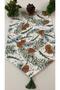 1 Green Pine Cone Pattern Runner Cover with Christmas Pattern (40 * 140) - 4