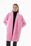 Pink Winter Casual Standard Short Stamp Coat Size 38-44 Length 90 cm