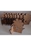 10Pcs Flower Water Container Wooden Painting Mother's Day School Course Activity Activity Art Hobby Set