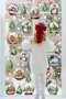 Fairytale Snow Globes and Cute Trees Christmas New Year Glass Door Wall Sticker Set - 2