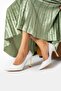 White Plain Matte Stiletto: Comfortable Vegan Leather Casual and Special Occasion Women's High Heels - 3