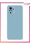 Baby Blue Liquid Inside Velvet Silicone Case for Xiaomi Redmi Note 10S