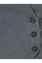 V-Neck Double Breasted Vest - Buttoned Closed and Pocketed - 6