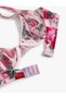 Floral Unfilled Cupless Underwire Strap Bra - 3