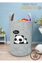 Unisex Panda Patterned Baby Kids Room Organizer Storage Box Toy Dirty Basket 50X40 cm