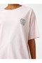 Oversize T-Shirt Minimal Printed Crew Neck Relaxed Cut - 6