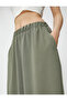 Midi Length Flared Skirt with Elastic Waist - 5