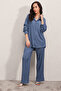 5858 Knit Two-Piece Set - I?ndigo - 5