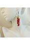 Coquette Natural Pearl Grape Earrings - Women's Aesthetic Vintage Soft Vibes Gift Dangle Cluster Earrings - 8
