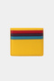762-g Genuine Leather Horizontal Magnetic Card Holder Flother Yellow - 8