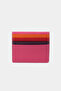 762-g Genuine Leather Horizontal Magnetic Card Holder Flother Fuchsia - 7