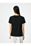 Printed T-Shirt Crew Neck Short Sleeve Viscose Blended - 4