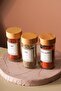 Tokyo - Tohana 12-Piece Glass Round Spice Rack with Bamboo Lid 90 ml with Sticker Gift - 4