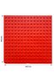 Building Floor Red Le.Go Duplo Compatible 25X25 cm - 2