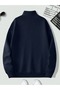 2-Piece Unisex Stand Collar Zippered Oversize Sweatshirt - 5