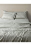 Candide Double 100% Cotton Crep Printed Bed Sheet Lı Duvet Cover Set - Khaki - 3