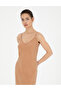 Brown Slim Fit Slit Woven Dress 50273056 -Vr233 - 4