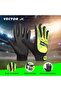 X Practice Goalkeeper Gloves | Black/green | Size: 7 (2.5-2.75 INCHES) | Synthetic Grip - 5