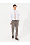 Light Brown Slim Fit Fabric Trousers 50260475-Vr002 - 3
