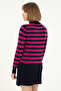 Women's Navy Blue High-Rise Sweater 50292880-Vr033 - 5