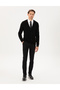 Black Slim Fit Elastic Waist Lace up Canvas Trousers 50295932-Vr046 - 3