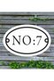 Wall - Door - Garden - Villa - Apartment Number 10X15 cm 4 mm Thickness Outdoor White Color