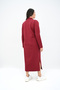Women's Plus Size Long Sleeve Collar Detail Dress 5283-25 - 5