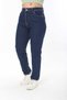 Mom Fit Jean Large Size High Waist Tight Leg Stretchy Pants - 4