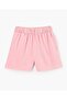 Cotton Elastane All Over Print & Solid Shorts Pack of 3 - Blue Pink & Green - 4