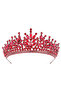 Red Rio Model Bridal Crystal Stone Princess Wedding - 5