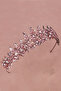 Crystal Stone Bridal Henna Crown Special for Women Bridal Wedding Crown Pink - 5