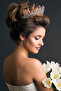 Rio Model Bridal Henna Crown Princess Crown Wedding Crystal Stone Crown Silver - 4