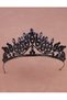 Crystal Jewelled Bridal Queen Crown Shiny Princess Crown Bridal Wedding Crown Blue - 7
