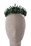 Crystal Stone Bead Embellished Bridal Henna Wedding Crown Green - 7