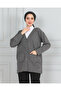 Women's Mother Short Winter Print Thin Buttoned Pocket Combed Cotton Cardigan Mother's Day - 7
