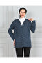 Women's Mother Short Winter Print Thin Buttoned Pocket Combed Cotton Cardigan Mother's Day - 5