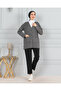 Women's Mother Short Winter Print Thin Buttoned Pocket Combed Cotton Cardigan Mother's Day - 2