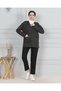 Women's Mother Short Winter Print Thin Buttoned Pocket Combed Cotton Cardigan Mother's Day - 3