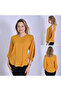 Small and Large Size Blouse with Open Sleeves Stone Detail - 4