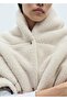 Fur Coat with Buttons - 8