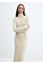 Turtleneck knitwear dress