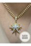 North Star Zircon Stone Necklace - 2