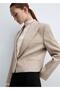 Short Blazer Jacket with Buttons - 7